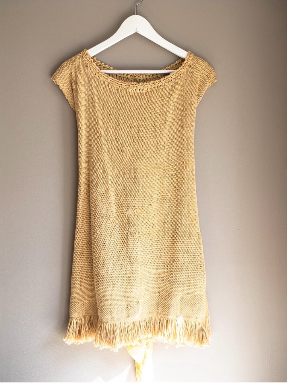 Larime Loom golden hand woven tunic